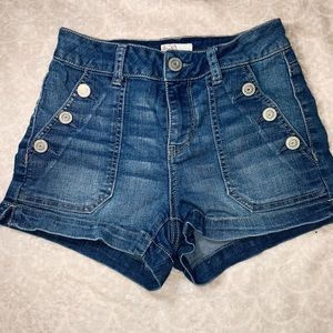 High waisted Jean shorts
